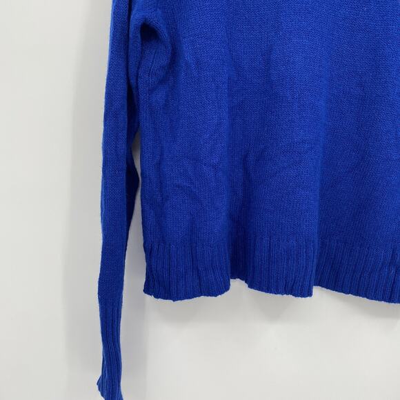 H&M Divided Long Sleeve Crew Neck Knit Pullover Sweater Blue Size Small - Picture 2 of 8